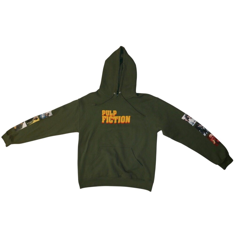 Urban Outfitters Tarantino's Pulp Fiction Puff Print Hoodie Sweatshirt Size M - Picture 7 of 13